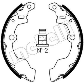 Jeu de mâchoires de frein METELLI OEM 725178481