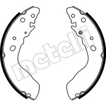 Jeu de mâchoires de frein METELLI OEM 5320077811