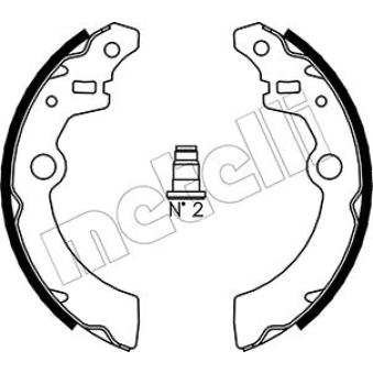 Jeu de mâchoires de frein METELLI OEM 5320076G51