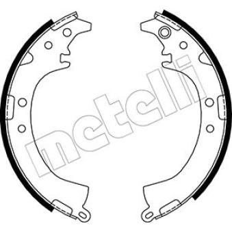 Jeu de mâchoires de frein METELLI OEM 0449542010