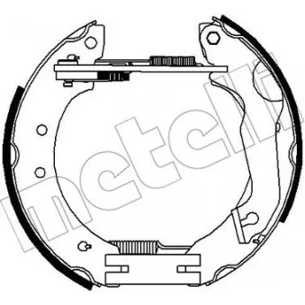 METELLI 51-0247 - Kit de freins arrière (prémontés)