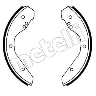 Jeu de mâchoires de frein METELLI OEM 113698237QX