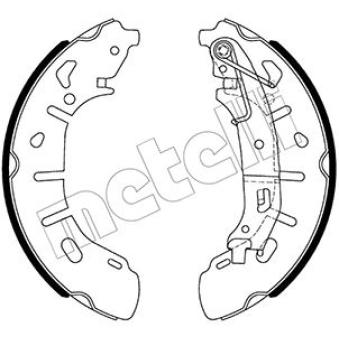 Jeu de mâchoires de frein METELLI OEM 77367388