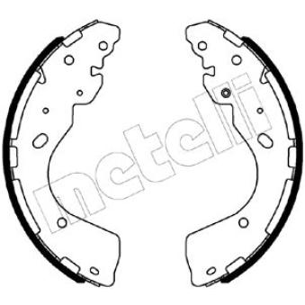 Jeu de mâchoires de frein METELLI OEM D4060EB36A