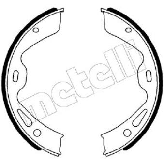 Jeu de mâchoires de frein, frein de stationnement METELLI OEM 97035299301