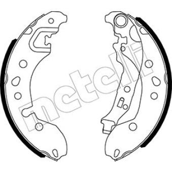 Jeu de mâchoires de frein METELLI 53-0536