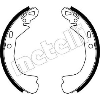 Jeu de mâchoires de frein METELLI [53-0551]