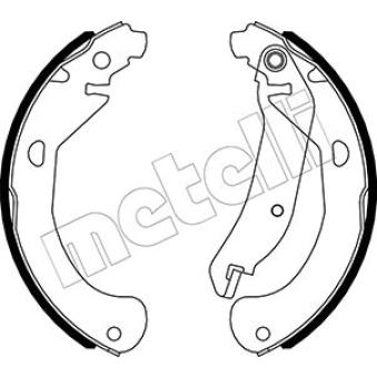 Jeu de mâchoires de frein METELLI [53-0552]