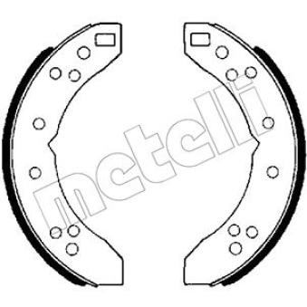 Jeu de mâchoires de frein METELLI OEM 515870