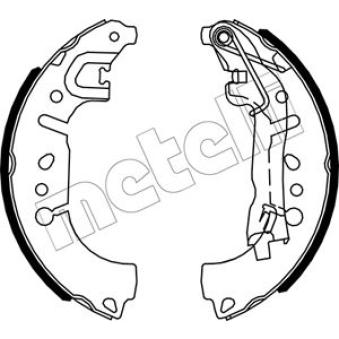 Jeu de mâchoires de frein METELLI OEM 77367099