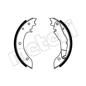 Jeu de mâchoires de frein METELLI OEM 4614200020