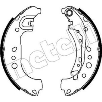 Jeu de mâchoires de frein METELLI [53-0718]
