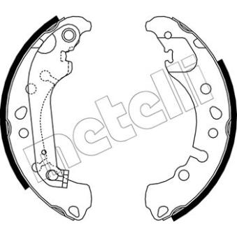 Jeu de mâchoires de frein METELLI OEM KTH1BC2200AB