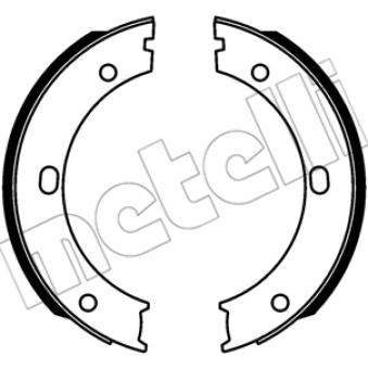 Jeu de mâchoires de frein, frein de stationnement METELLI [53-0746]
