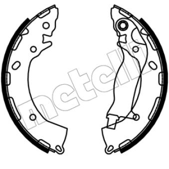 Jeu de mâchoires de frein METELLI [53-0747]