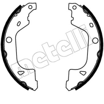 Jeu de mâchoires de frein METELLI 53-0775 pour MAZDA 323 E-TECH 160 - 92cv Jeu de mâchoires de frein METELLI 53-0775 pour MAZDA 323 E-TECH 160 - 92cv