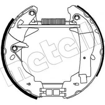 METELLI 51-0308 - Kit de freins arrière (prémontés)