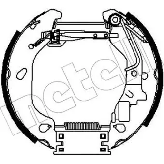 Kit de freins arrière (prémontés) METELLI OEM 71740712
