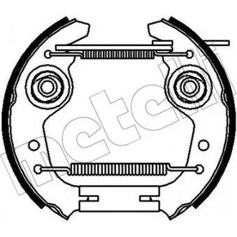 METELLI 51-0331 - Kit de freins arrière (prémontés)