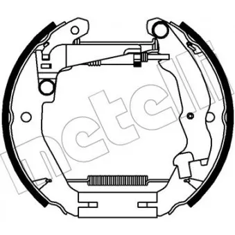 Kit de freins arrière (prémontés) METELLI 51-0338 pour FIAT PALIO 1.2 - 60cv