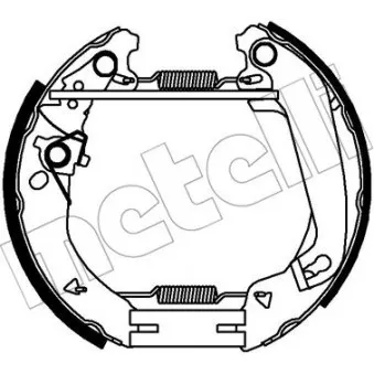 METELLI 51-0341 - Kit de freins arrière (prémontés)