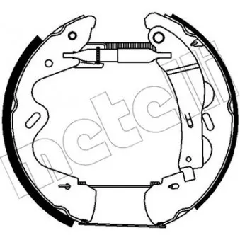 METELLI 51-0346 - Kit de freins arrière (prémontés)