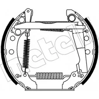 METELLI 51-0368 - Kit de freins arrière (prémontés)