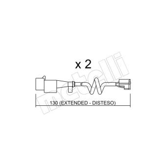Contact d'avertissement, usure des plaquettes de frein METELLI OEM 42567356