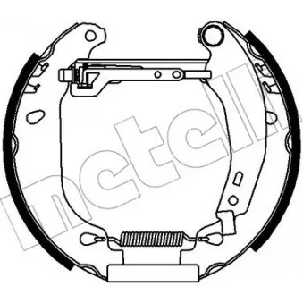 METELLI 51-0401 - Kit de freins arrière (prémontés)