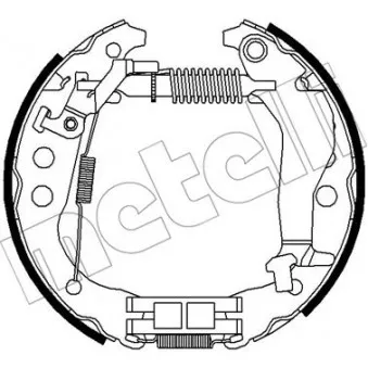METELLI 51-0447 - Kit de freins arrière (prémontés)