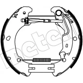 METELLI 51-0454 - Kit de freins arrière (prémontés)