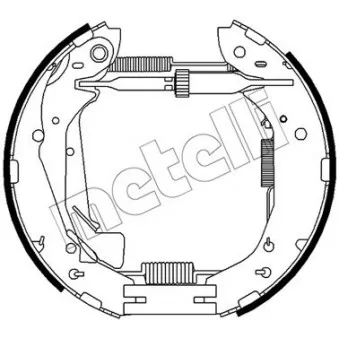 METELLI 51-0500 - Kit de freins arrière (prémontés)