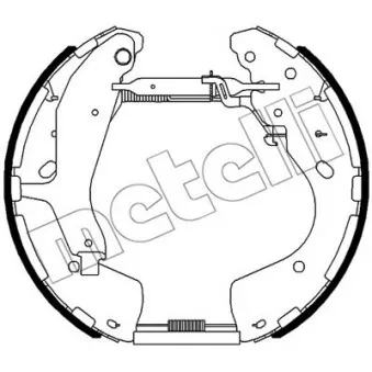 Kit de freins arrière (prémontés) METELLI 51-0519