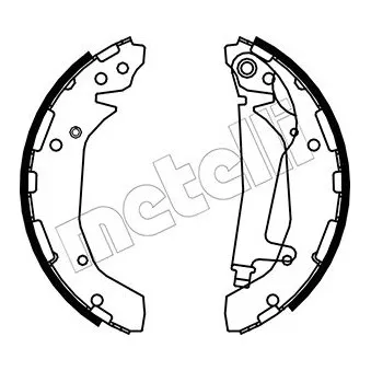 METELLI 53-0032 - Jeu de mâchoires de frein