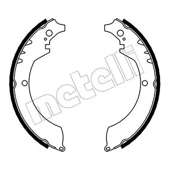 Jeu de mâchoires de frein METELLI OEM 0449587602