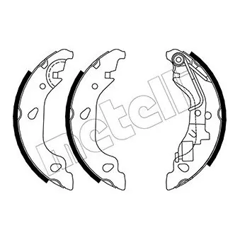 Jeu de mâchoires de frein METELLI OEM 77362296