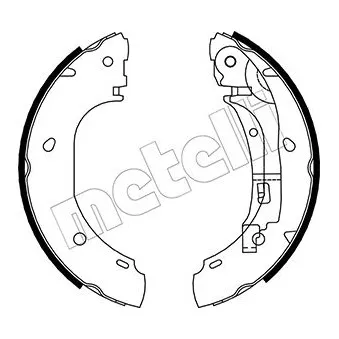 Jeu de mâchoires de frein METELLI OEM 4241L2