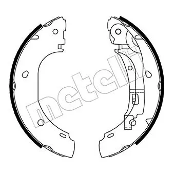 METELLI 53-0082 - Jeu de mâchoires de frein
