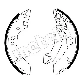 Jeu de mâchoires de frein METELLI OEM 5830502A10