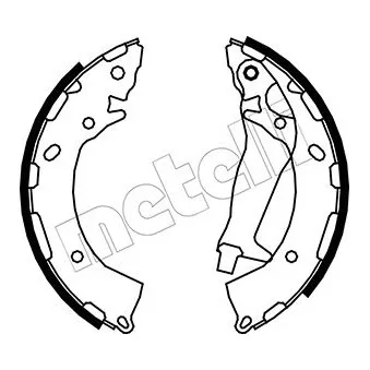 Jeu de mâchoires de frein METELLI OEM 583051CA10