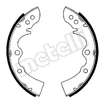 METELLI 53-0198 - Jeu de mâchoires de frein