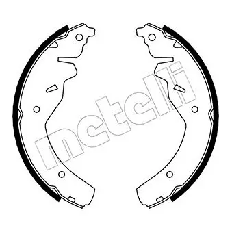 METELLI 53-0215 - Jeu de mâchoires de frein