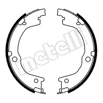 METELLI 53-0230 - Jeu de mâchoires de frein, frein de stationnement