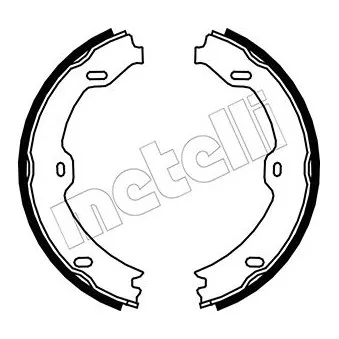 Jeu de mâchoires de frein, frein de stationnement METELLI OEM A2304200312