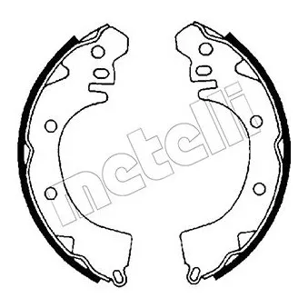 METELLI 53-0252 - Jeu de mâchoires de frein