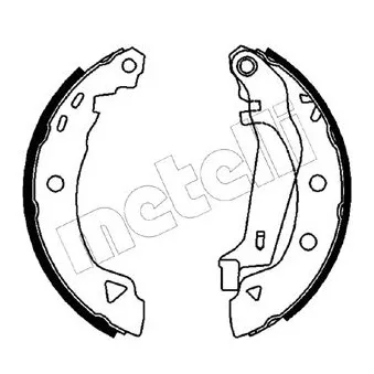 METELLI 53-0346Y - Jeu de mâchoires de frein