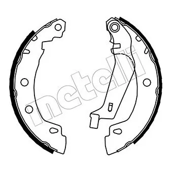 METELLI 53-0353Y - Jeu de mâchoires de frein