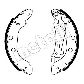Jeu de mâchoires de frein METELLI OEM 4406000QAK