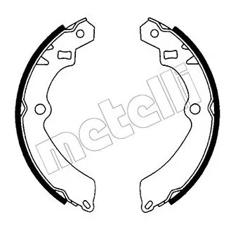 METELLI 53-0397 - Jeu de mâchoires de frein