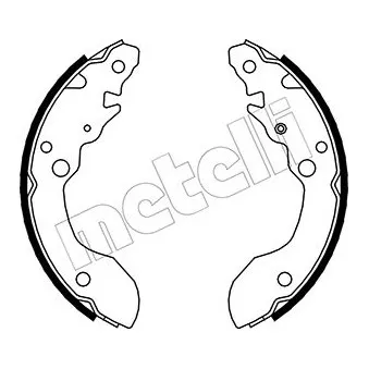 Jeu de mâchoires de frein METELLI OEM 5320060A51